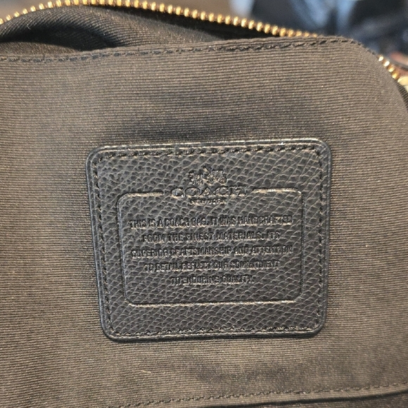 (J8) Coach Brown Messenger Bag with Structured Design Cross Body Design - Picture 9 of 15